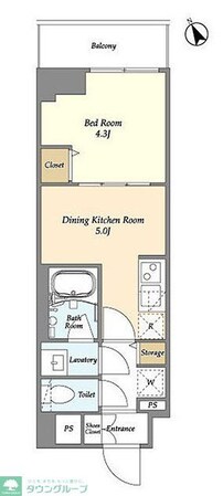 グランカーサ江戸川橋の物件間取画像